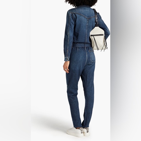 New! Rag & Bone Miramar Printed French Cotton-terry Jumpsuit 💙 XS - Picture 5 of 11